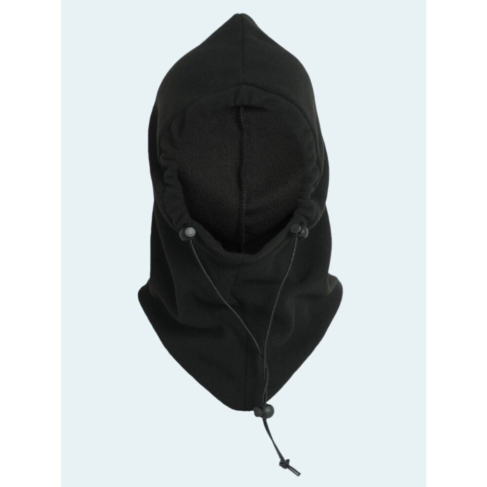 Heat Logic 4 in 1 Hood Balaclava Ski Winter Wind Warm Lined Fleece Black New